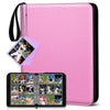 Mlikero Trading Card Binder 9 Pocket Card Binder with Card Display 720 Double Sided Pocket Sports Card Binder enhanced Card Binders Compatible with MTG TCG Baseball Cards(Pink)