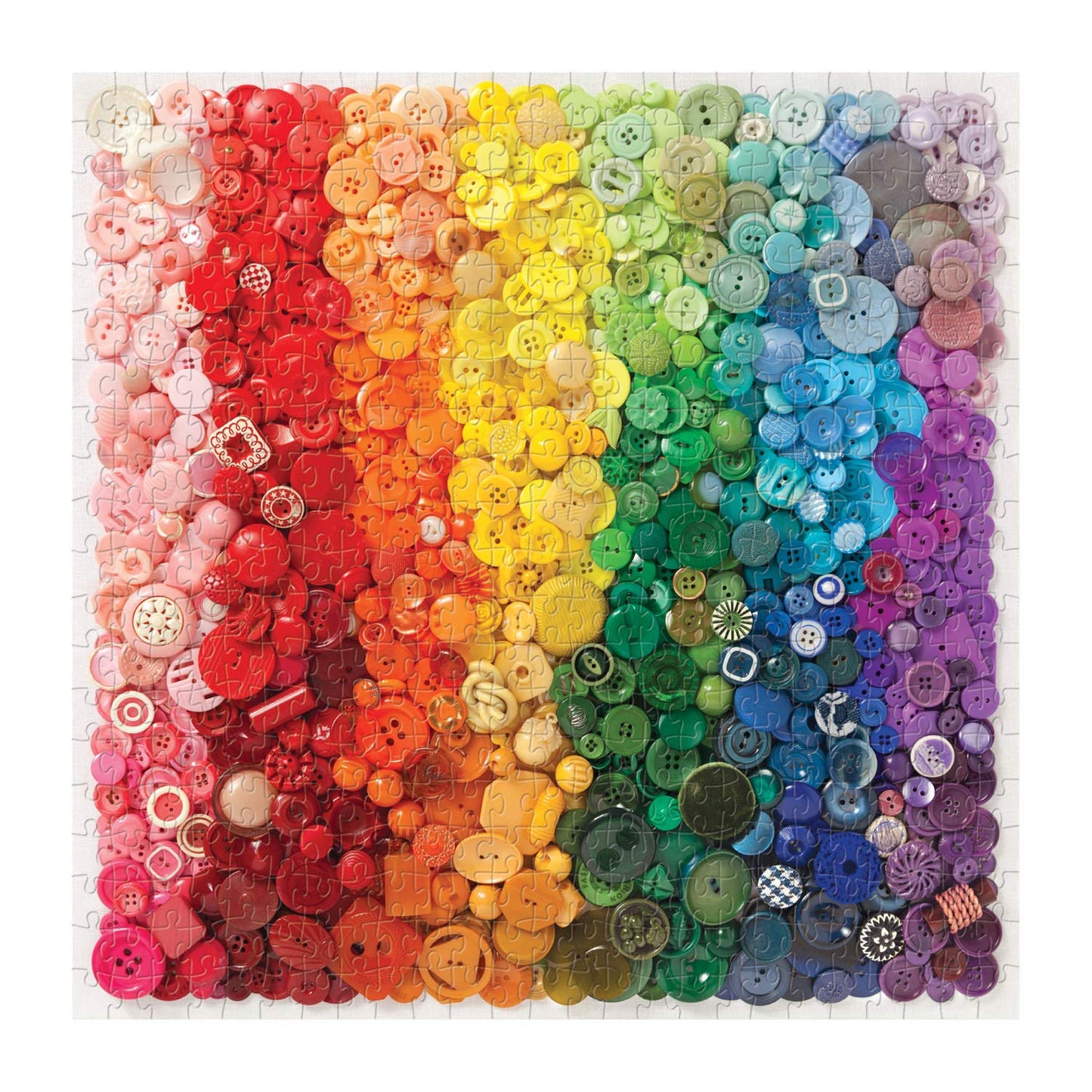 Rainbow Buttons 500 Piece Puzzle, Multicolor, (Model: 0735360146)