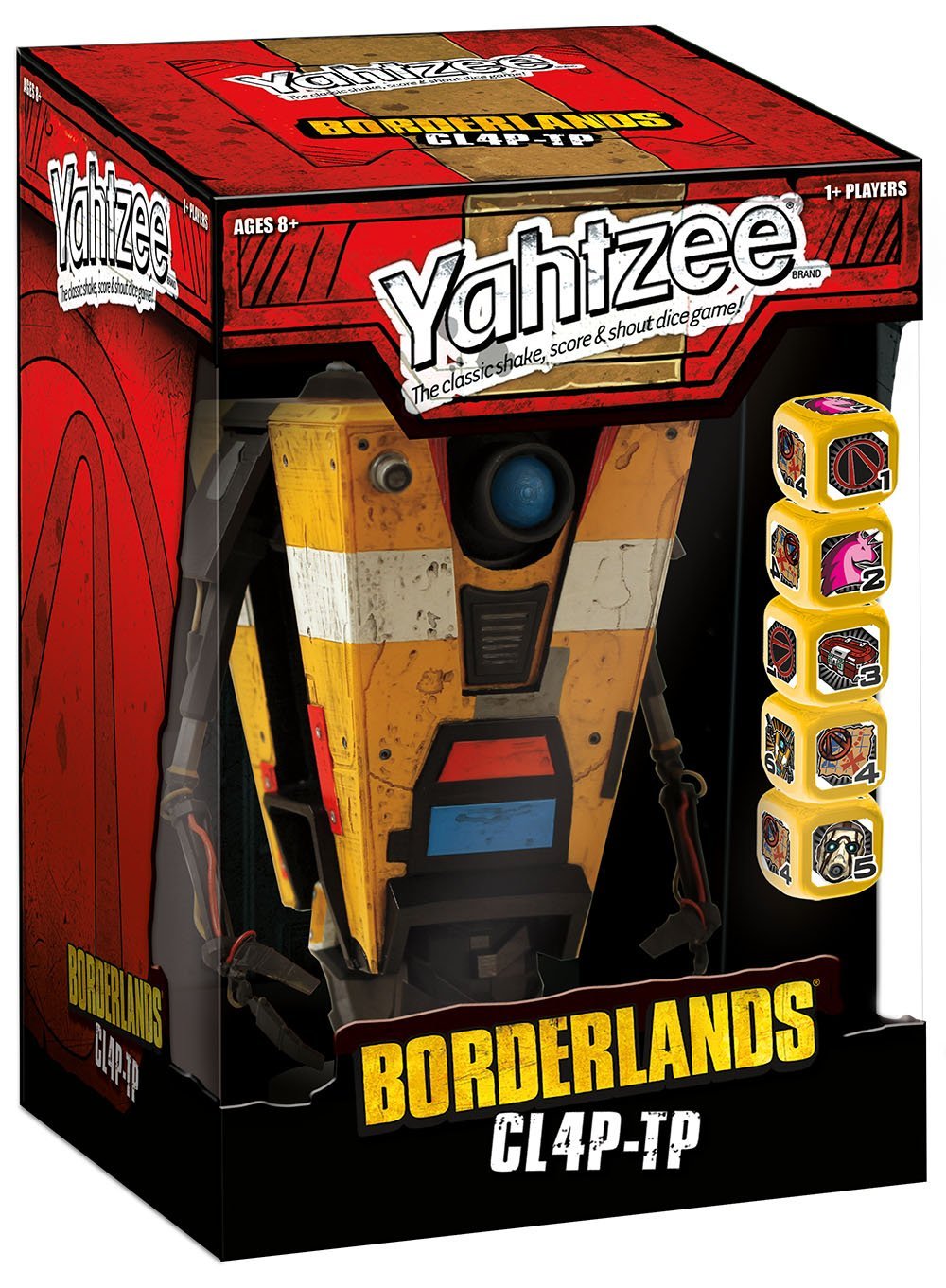 Usaopoly Yahtzee: Borderlands Cl4P-Tp Game