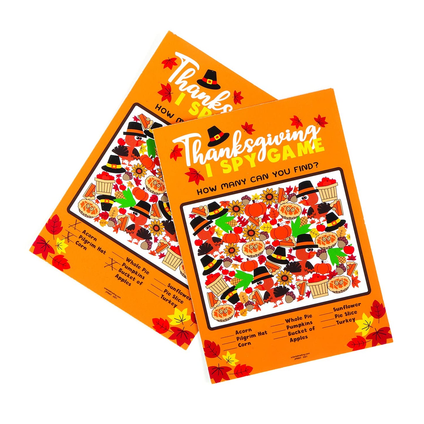 Fun Express Thanksgiving I SPY Game - Toys - 24 Pieces