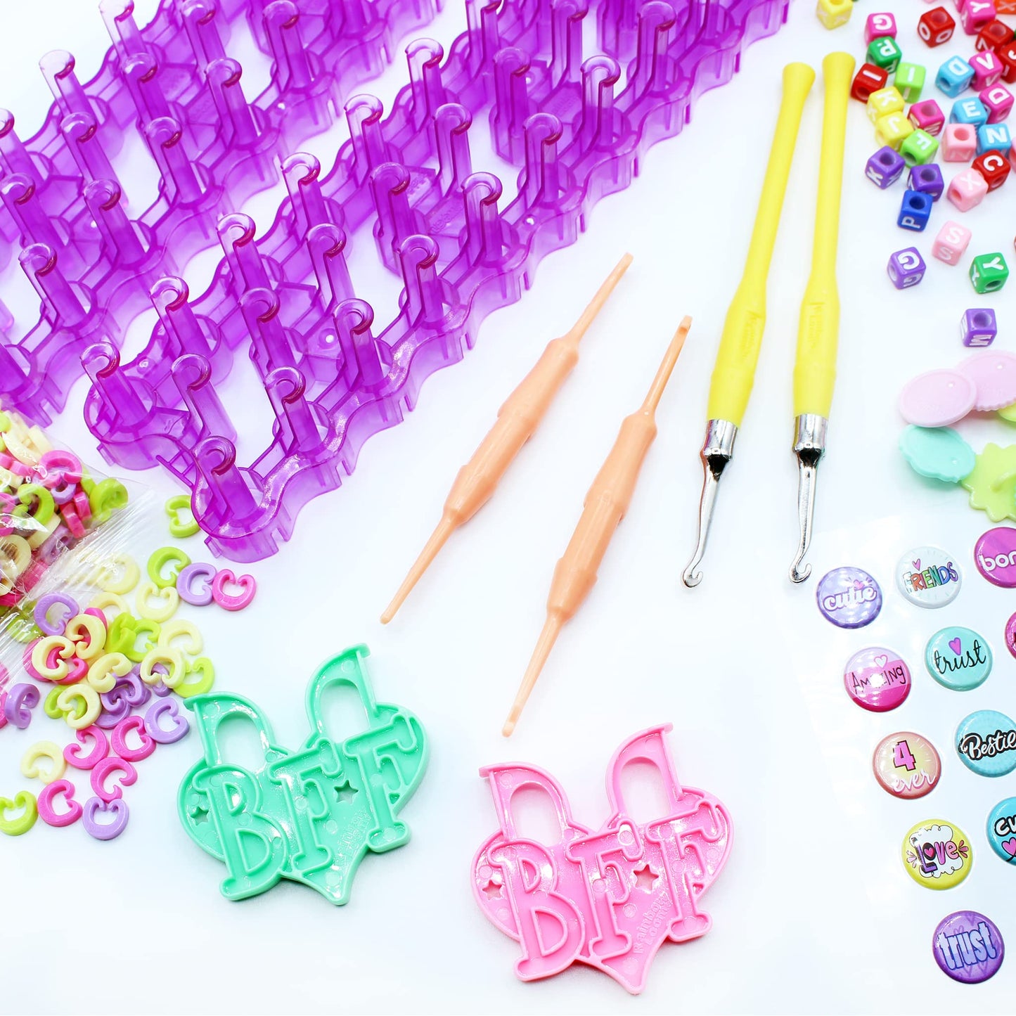 Rainbow Loom Bff Mega Button Set Featuring New Bff Loom