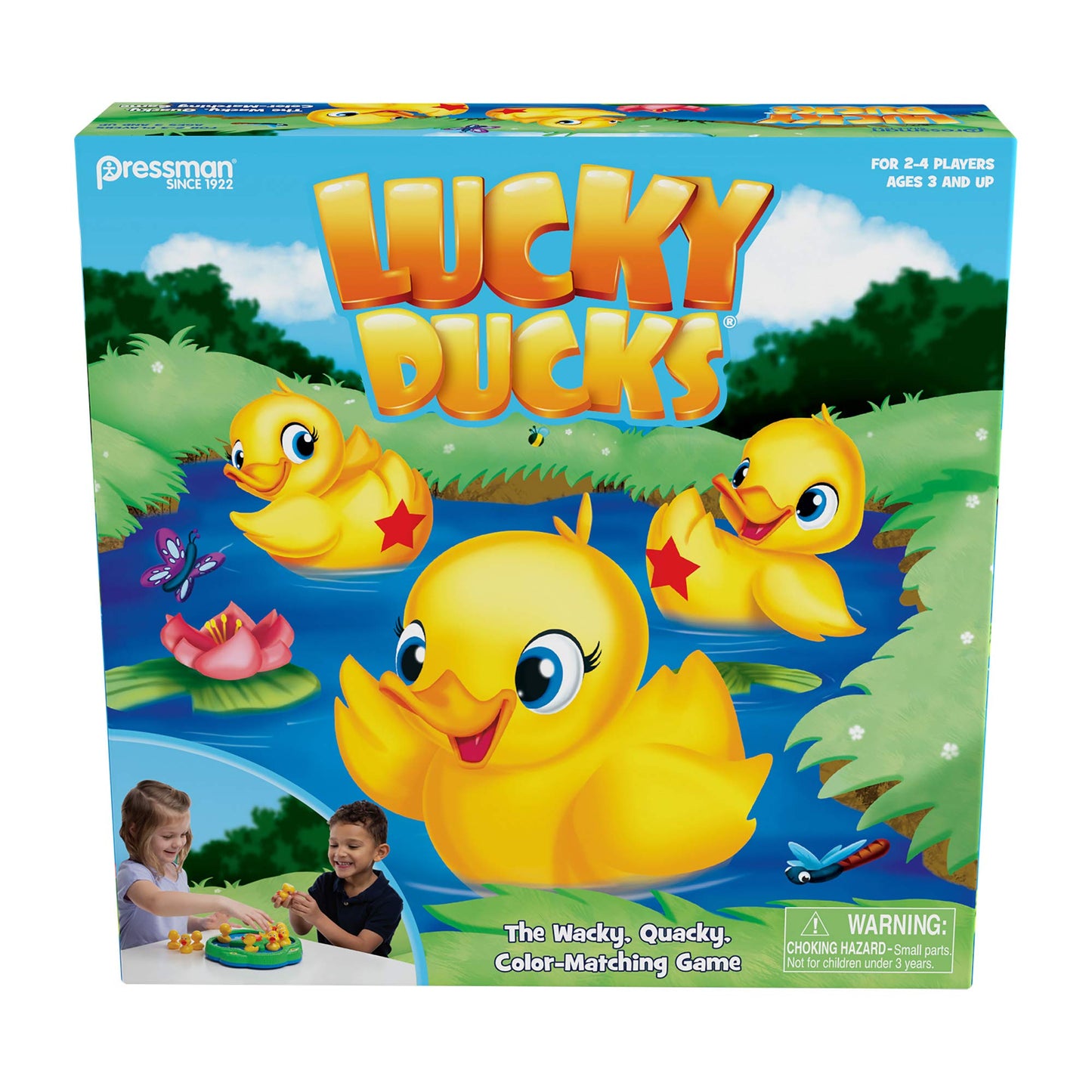 Pressman Lucky Ducks -- The Memory And Matching Game That Moves, 5''