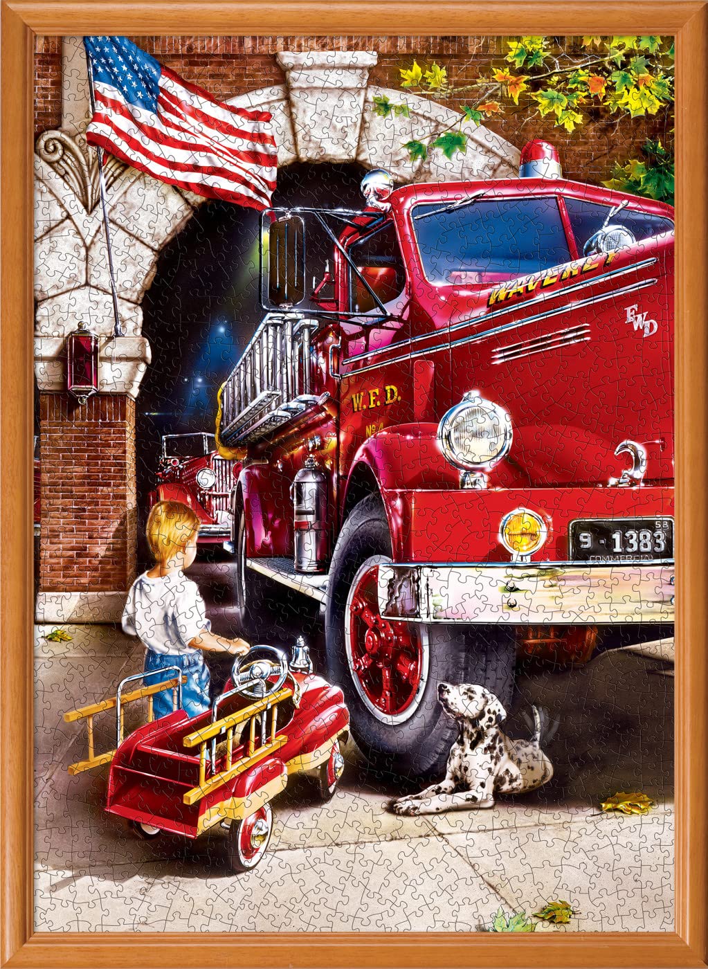 MasterPieces 1000 Piece Jigsaw Puzzle for Adults, Family, Or Youth - Firehouse Dreams - 19.25 x26.75