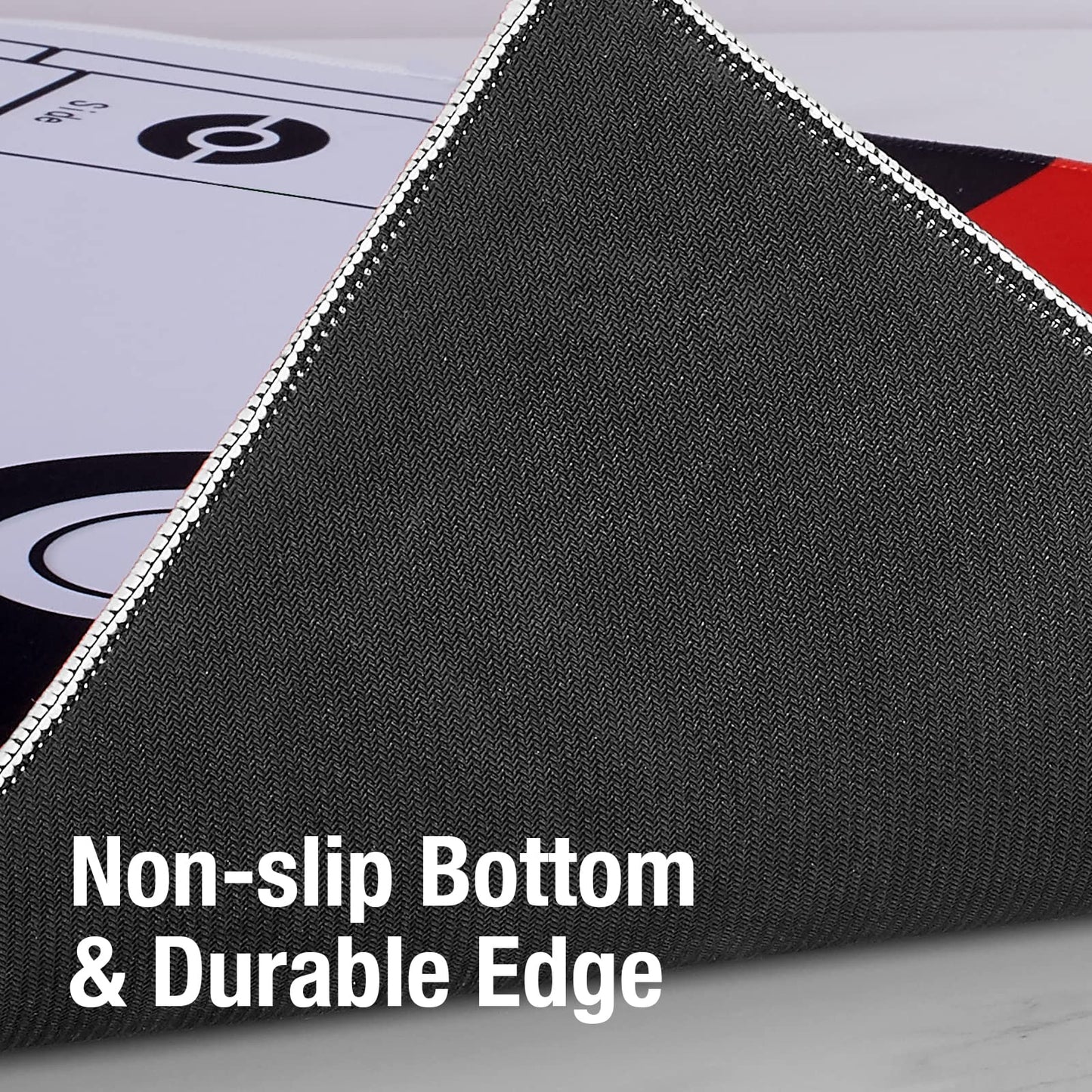 Biouai Playmat For Card Gameplay - Play Mat With Tube For 2 Player Trainer Game Playing(Red)