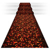 24 Inch x 10 ft Plastic Hot Coals Runner Party Decorations Lava Themed Party Theme Tablecloth Runner Table Floor Cover for Fire