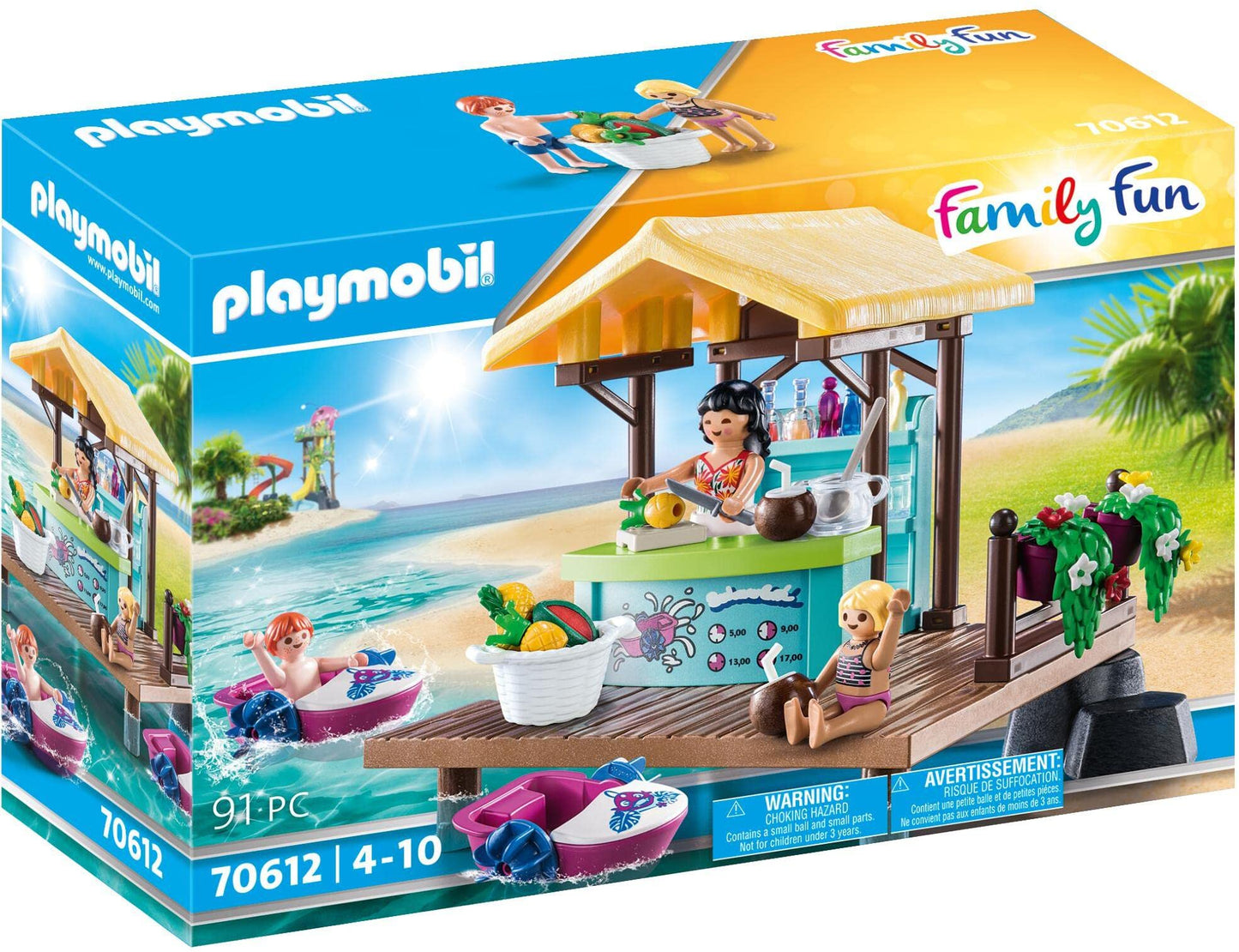 Playmobil Paddle Boat Rental - Multicoloured Plastic Model 70612