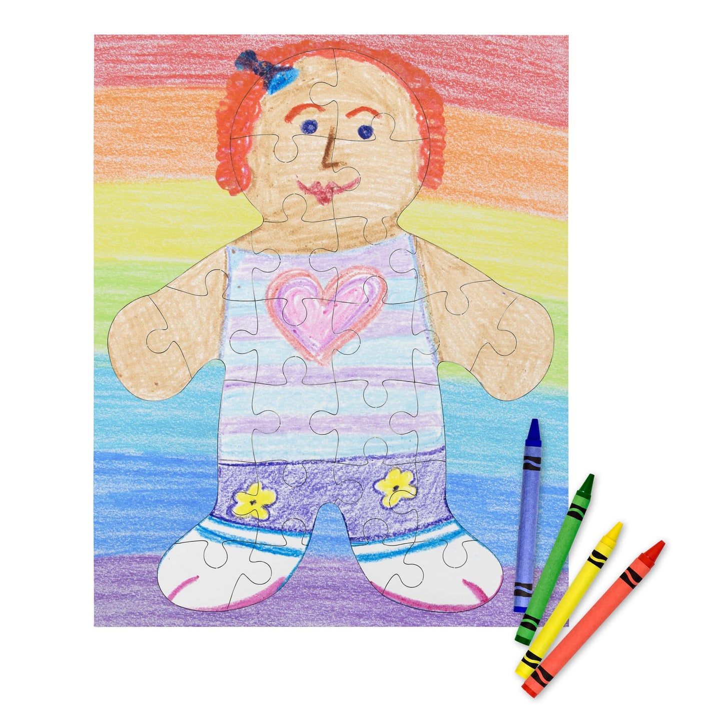 Hygloss Products 100 Blank Person-Shaped Puzzles – 8.5 X 10.5 Inches – Ideal For All-About-Me Activities – Write, Draw, And Decorate – 26 Pieces Each