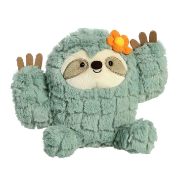 Aurora® Cactus Sloth™ Stuffed Animal - 7.5" Green Polyester Cuddly Toy - Whimsical Design