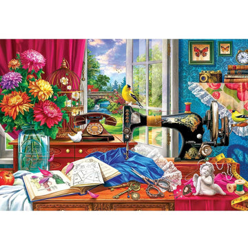 EuroGraphics Sewing Machine Tin Jigsaw Puzzle, Medium