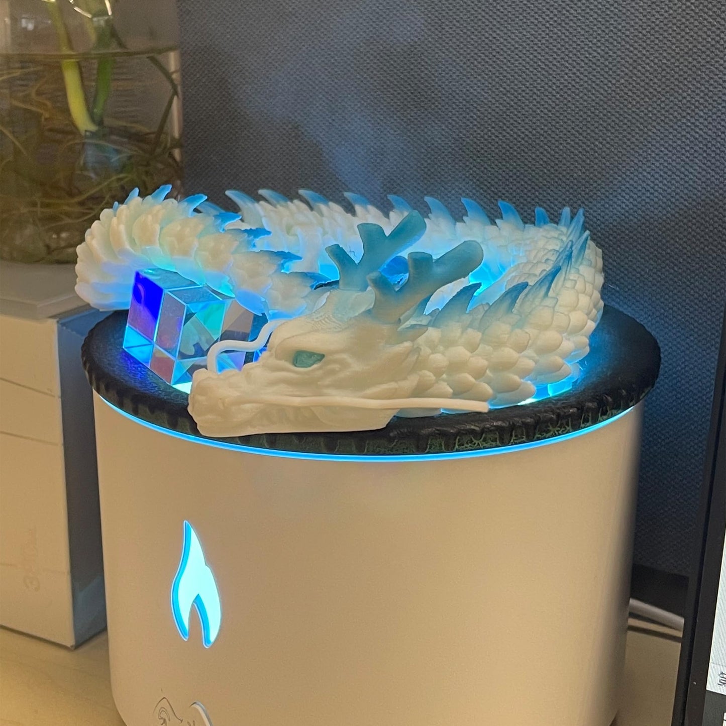 Whattiho 3D Printed Dragon Articulated Fidget Toy - Posable Flexible Dragon Toys For Car Decoration And Ornament Figures