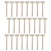 24 Pieces Mini Wooden Hammers Natural Wood Mallets Gavel Toy For Kids