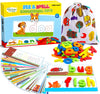 Officygnet Learning Toys For 2 3 4 5 6 Years Old Boys And Girls, See & Spell Cvc Word Builders With Alphabet Cards For Kids Ages 2-4 3-5, Matching Letter Game For Preschool Toddler Learning Activities