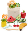 Pairpear Wooden Toys Play Food Sets For Kids Kitchen, Kids Toy Food Cutting Fruit Set For Toddlers 3+ Years Old, Pretend Food Pl