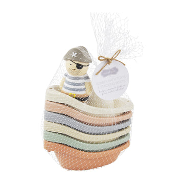 Mud Pie Children'S Stacking Boat Set, Pirate