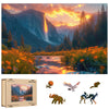 Wooden Puzzle for mature-themed 500 Piece - Landscape Jigsaw Puzzle Home Decor Valley View Grand Canyon Fountains Great Christmas Thanksgiving Puzzle Gifts for mature-themed and Teens(19.8 * 13.2in)