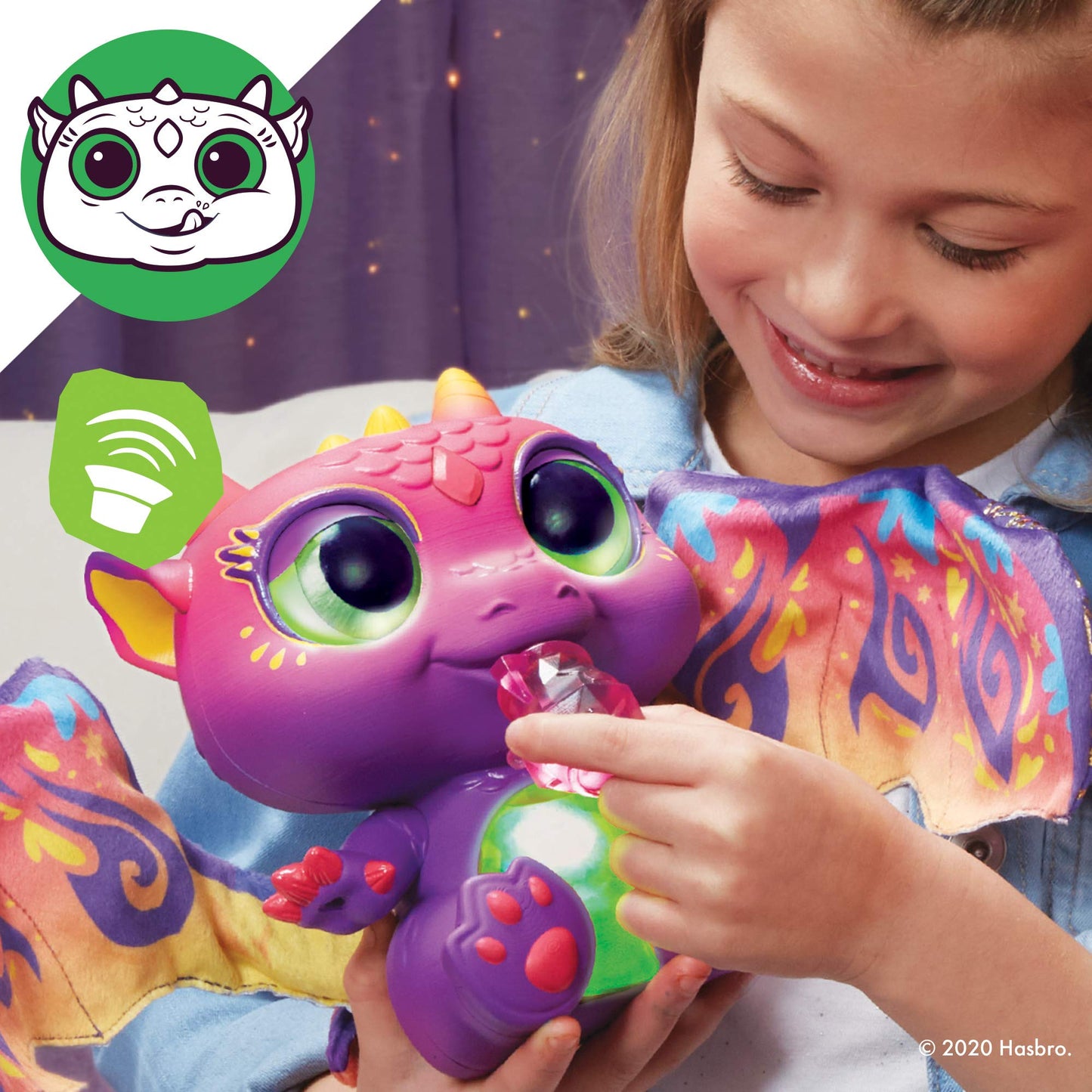 Furreal Friends Moodwings Baby Dragon Interactive Pet Toy, 50+ Sounds & Reactions, Ages 4 And Up