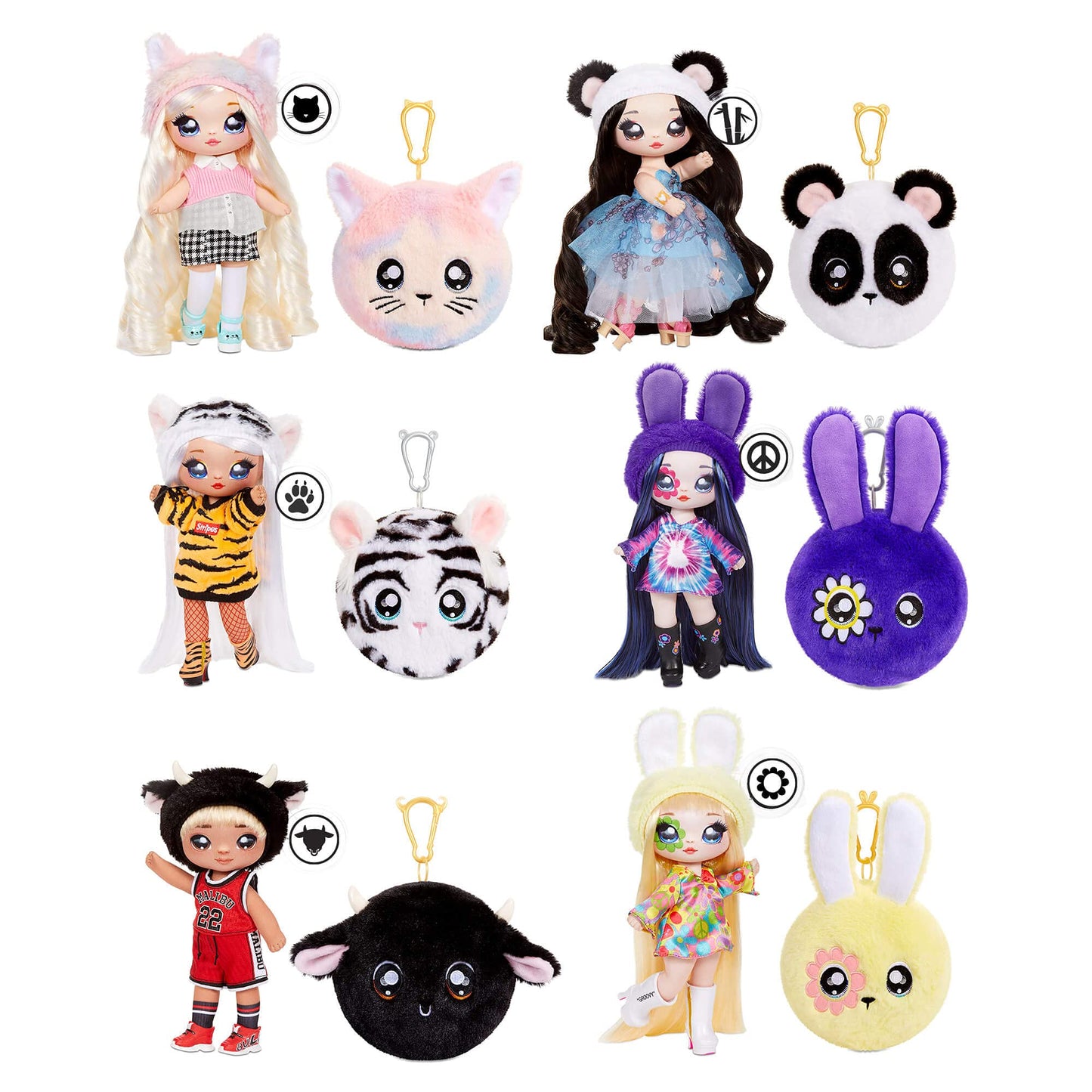 Na! Na! Na! Surprise 2-In-1 Melanie Mod Fashion Doll & Plush Purse Series 4 - Soft Wallet Bag Pouch Gifts For Kids Girls Key Cha