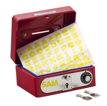 Schylling Locking Cash Box - Metal, Red, Model LB, Size 1 EA