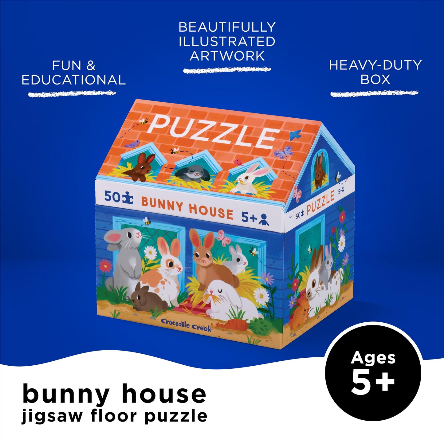50 Pc House Puzzle/Bunny House