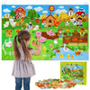 Dr.Rapeti Farm Animals Felt Story Board Set 41PCS Preschool Farmhouse Barnyard Theme Busy Board Story Set Storytelling Early Lea