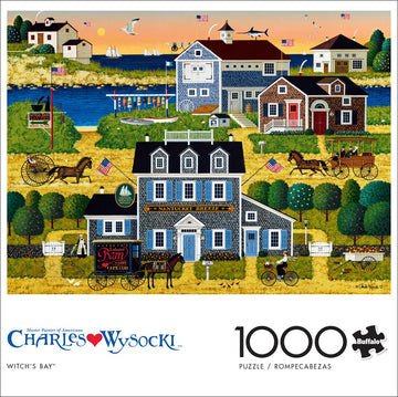 Buffalo Games - Charles Wysocki - Witch'S Bay - 1000 Piece Jigsaw Puzzle For Adults -Challenging Puzzle Perfect For Game Nights - Finished Size Is 26.75 X 19.75