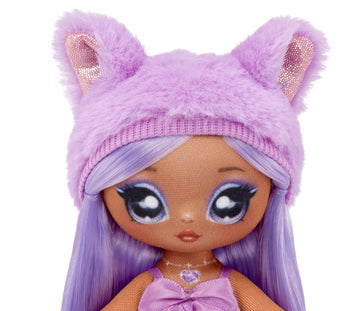 Na! Na! Na! Surprise Sweetest Gems™ Valentina Lovely 7.5 Doll - Amethyst Birthstone, Purple Hair, Satin Dress, Poseable Toy for Kids 5+
