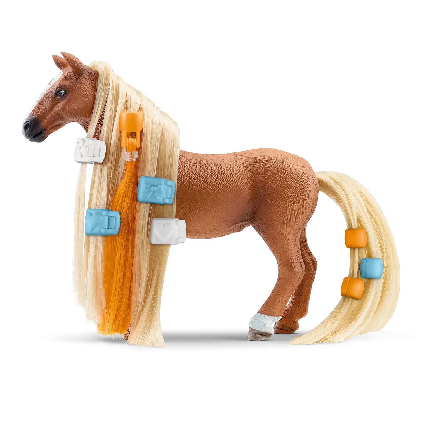 Schleich Horse Club Sofia'S Beauties 18-Piece Horse Beauty Set - Horse Rider Kim And Horse Figurine With Brushable Styling Hair Plus Bead And Clip Accessories, Gift For Boys And Girls Ages 5 And Up