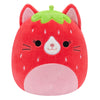 Squishmallows 8-Inch Olma Strawberry Cat Plush - Official Jazwares Soft Toy for Kids and Collectors