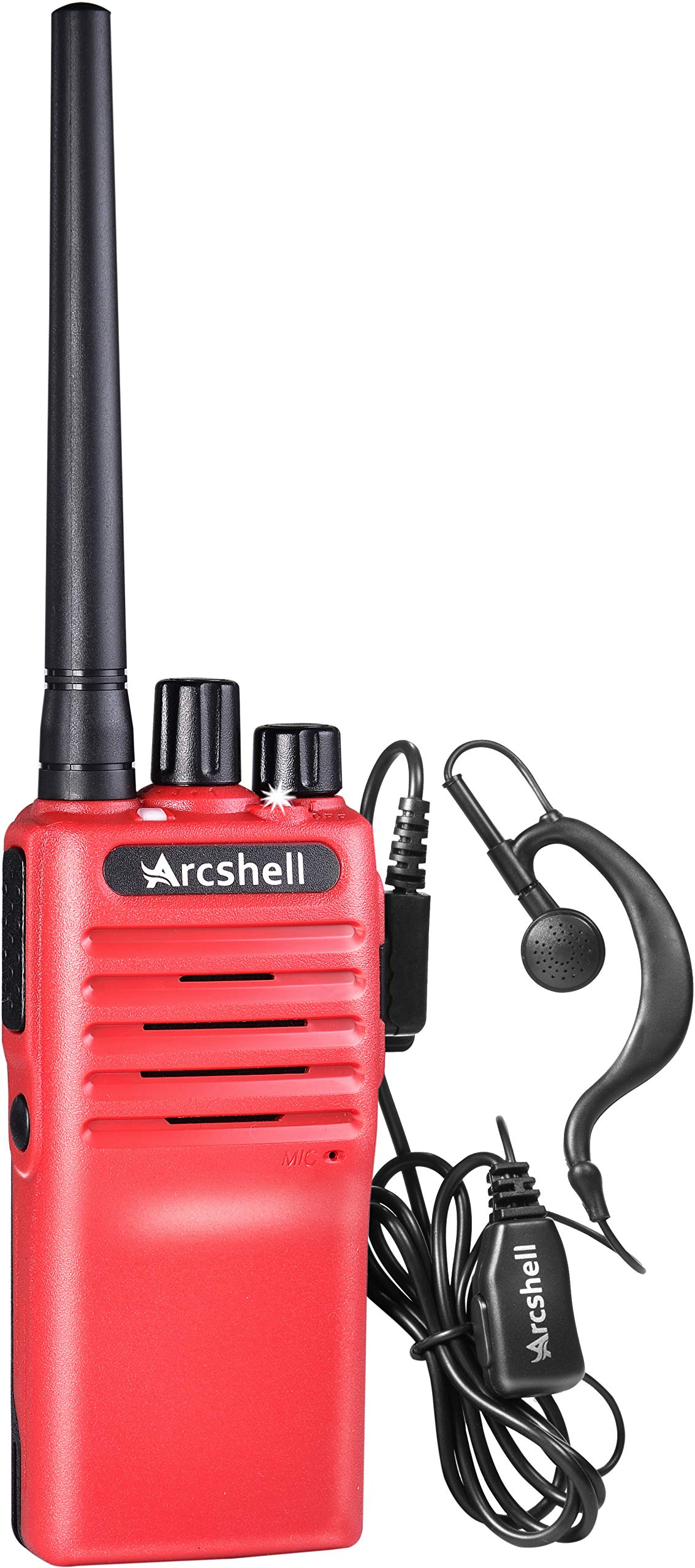 Arcshell Rechargeable Long Range Two-Way Radios With Earpiece 6 Pack Arcshell Ar-7 Walkie Talkies Li-Ion Battery And Charger Inc