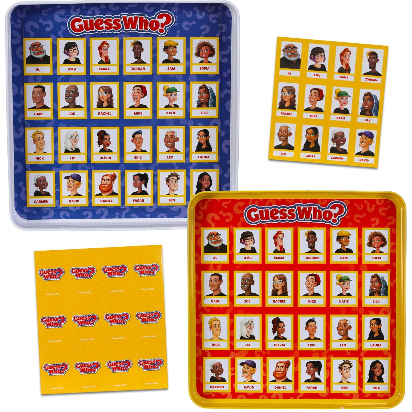 Hasbro Gaming Magnetic Game Travel Set For Kids - Bundle With 4 Travel Games In Tin Featuring Connect 4, Sorry, Trouble, Guess W