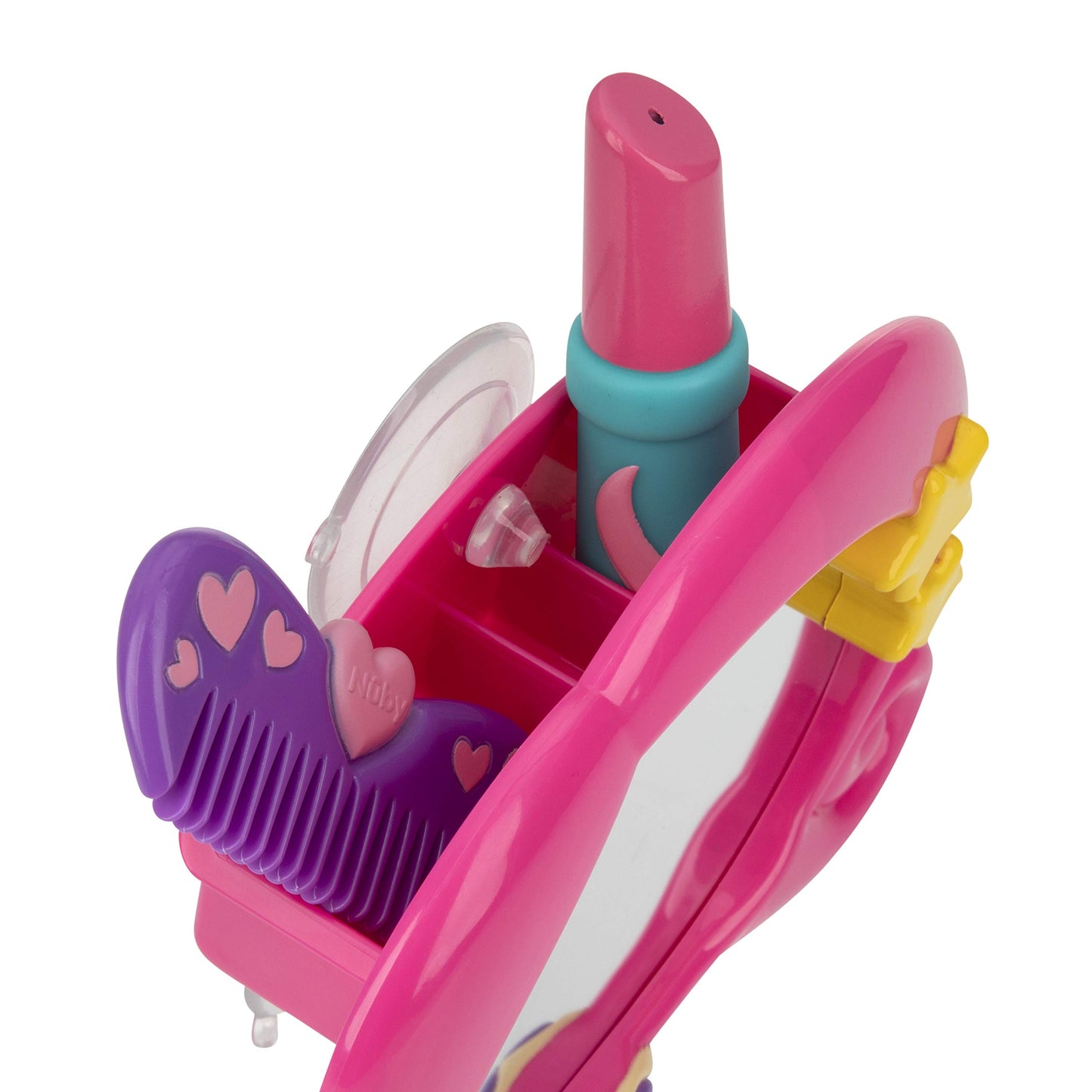 Nuby Mermaid Mirror Bath Toy Set, 3 Yrs+, 3Pc, Multi-Colored, 5', Multicolor
