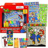 Nintendo Super Mario Sketchbook Set for Kids, Toddlers ~ 3 Pc Bundle With Mario Coloring Journal, Stickers, and More (Mario Draw
