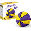 lovlaugh 850pcs Basketball Building Blocks Set - Purple & Yellow Mini Bricks STEM Toy for Kids 8+ to Build Realistic Basketball Model with Instruction Manual