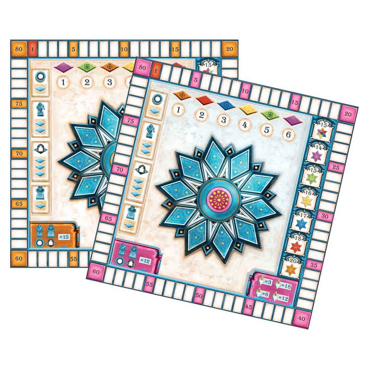 Azul Summer Pavilion Glazed Pavilion Board Game Expansion - Enhanced Player Boards, Tile-Placement Strategy Game For Kids And Adults, Ages 8+, 2-4 Players, 30-45 Min Playtime, Made By Plan B Games