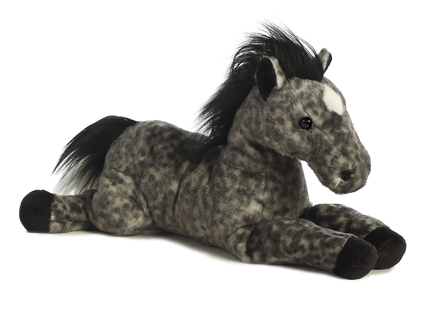 Aurora® Adorable Flopsie™ Jack™ Stuffed Animal - Playful Ease - Timeless Companions - Gray 12 Inches