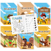 JAPBOR Western Cowboy Coloring Books - 48PCS Mini Wild West Theme Activity Color Book Bulk for Kid Party Favors, Cowgirl Horse S