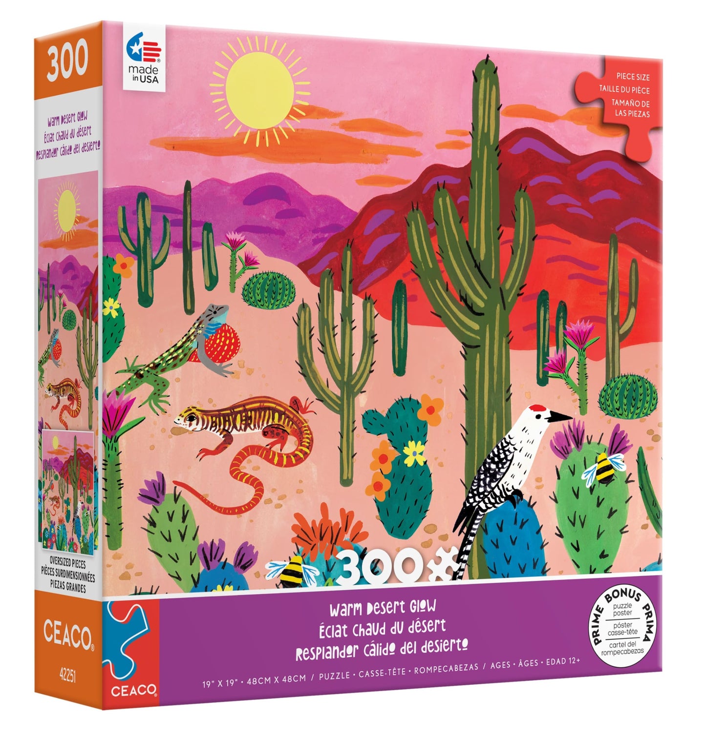 Ceaco - Warm Desert Glow - 300 Oversized Piece Jigsaw Puzzle