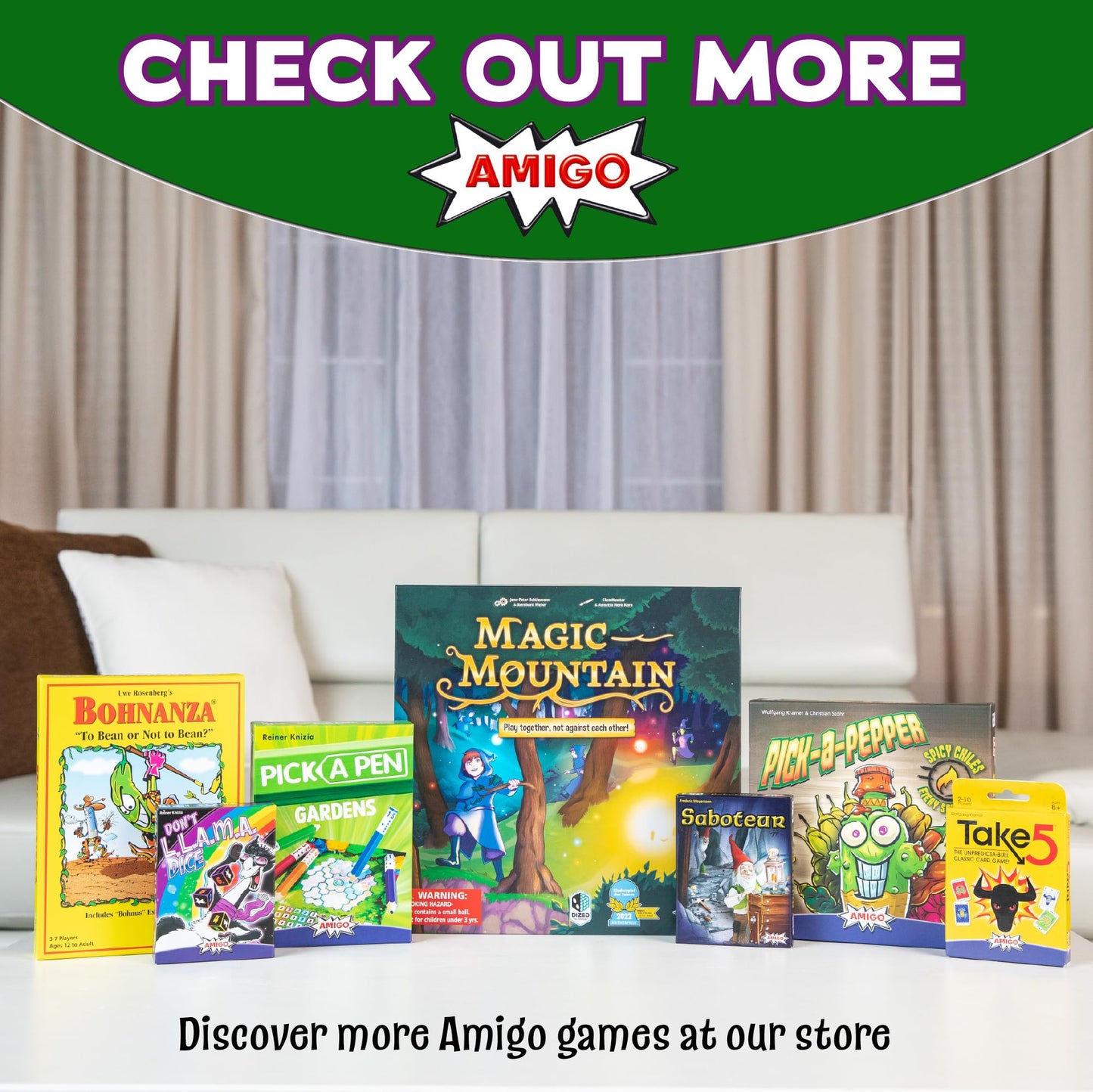 AMIGO L.L.A.M.A. Card Game - Family Fun for Ages 8+, 2-6 Players, Easy to Learn, Multicolor, Model AMI19420