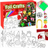 AJAZPER Foil Crafts for Kids, Christmas Crafts for Kids, Christmas Arts and Crafts Kits, Kid DIY Creative Activity for Kid Ages