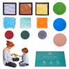 Sensory Mats For Autistic Children Sensory Tiles For Kids Discs & Bean Bags Sensory Wall Panel Multi-Sensory Exploration Se