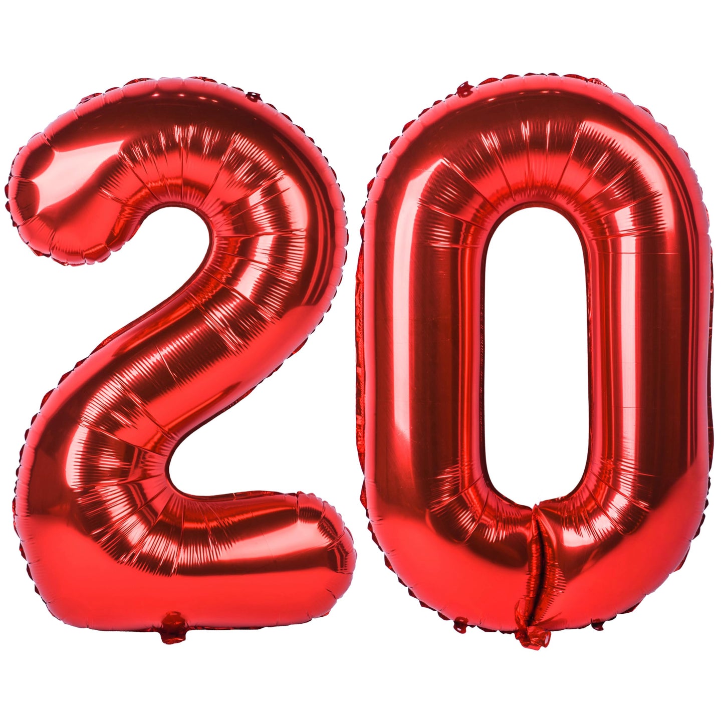 40 In Red Number Balloons Helium Foil Mylar Balloon Birthday Party Banquet Decoration Digital 20