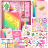 Axirata 2-Pack DIY Journal Kit for Girls, Journal Set for Tween & Teen Girl 6-8-14 Year Old, Scrapbook & Diary Supplies Toy Set,