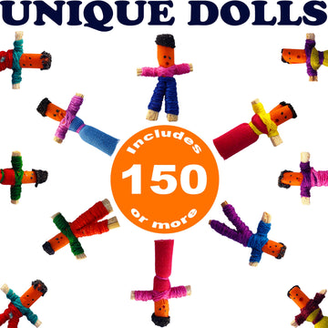 52 150 Worry Dolls In Bulk From Guatemala - Girls And Boys - Worry Doll - Guatemalan Dolls - Mayan - Trouble - Anxiety - People