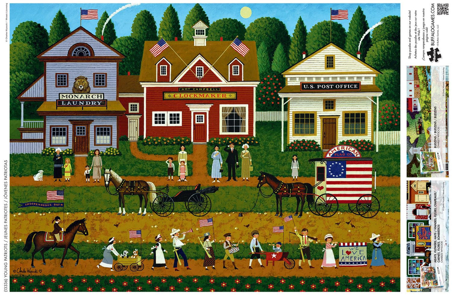 Buffalo Games - Charles Wysocki - Young Patriots - 1000 Piece Puzzle - Challenging Puzzle Perfect For Game Nights - Finished Siz