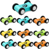 Lragvtbk Wooden Mini Car Ramp Racer Set - 10 Pieces, Colorful Toy Cars for Ages 3+, Model QT-001, Durable Wooden Construction
