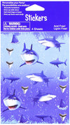 Creative Converting 40887 Shark Splash Deep Blue Stickers
