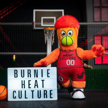 Bleacher Creatures Miami Heat Burnie 10'' Plush Figure - A Mascot For Play Or Display