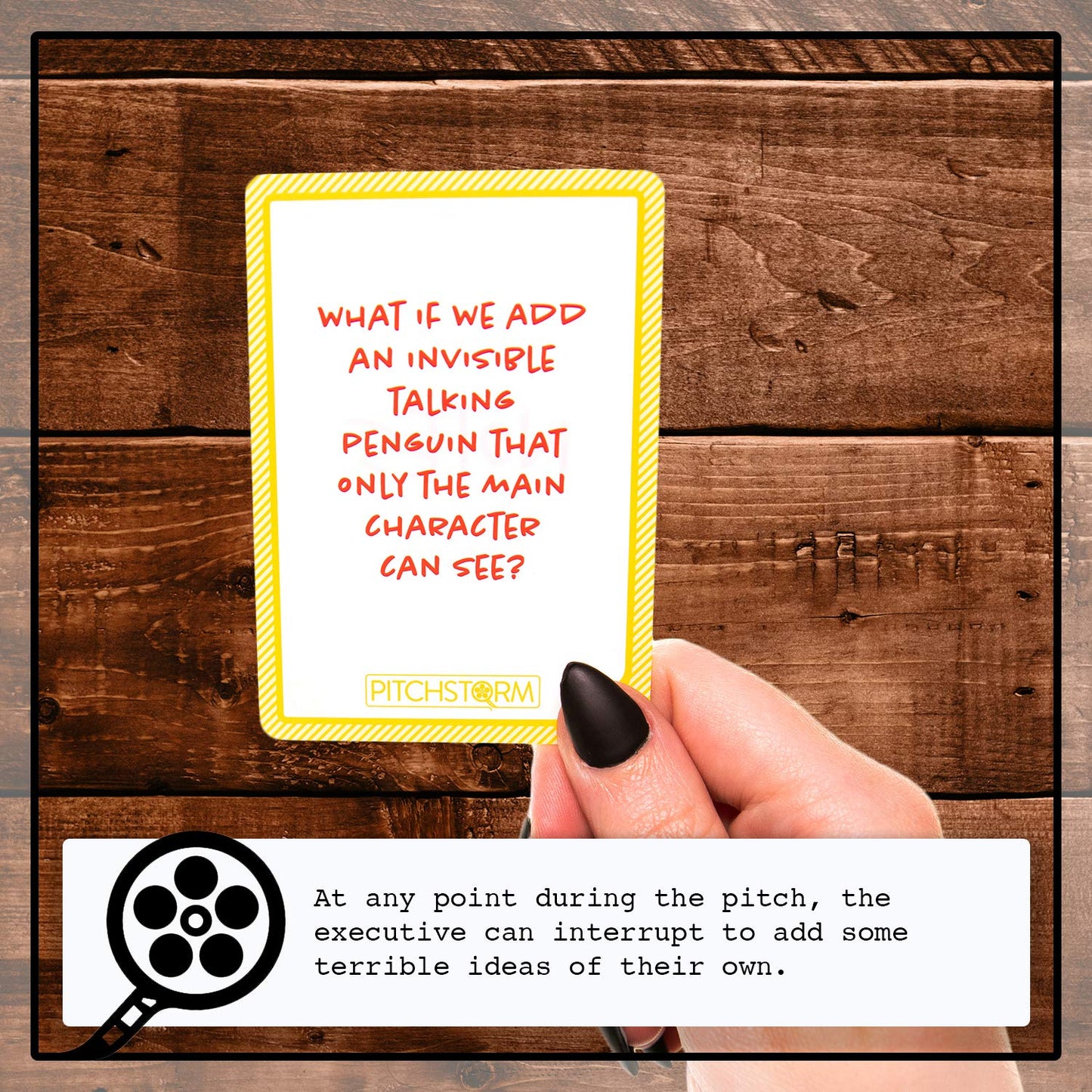 Skybound Pitchstorm : Card Game Of Pitching Horrible Movie Ideas To The Worst Executives | Fun Party Tabletop Game Enjoyed By Te