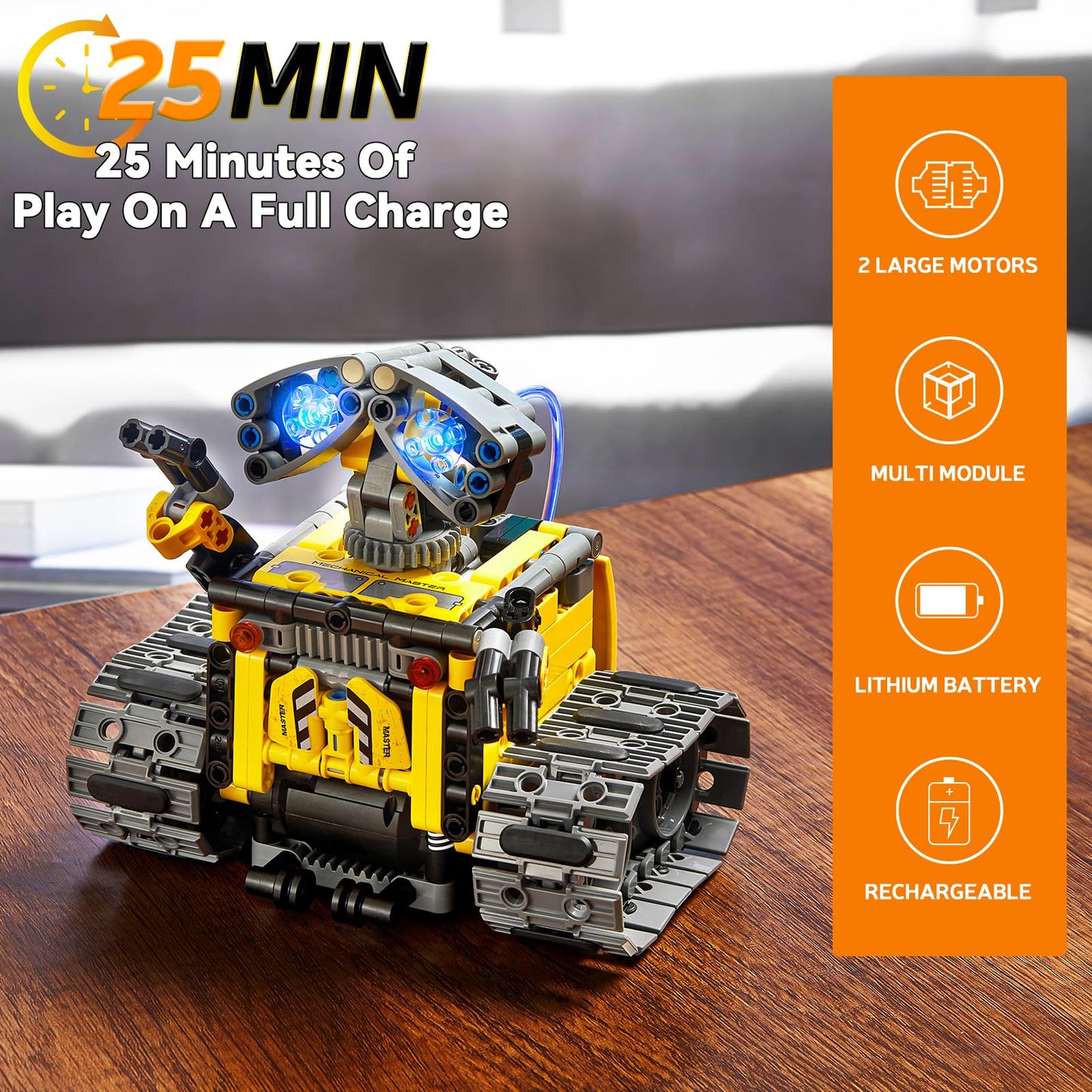 AoHu STEM Robot Building Toys, 4in1 Remote & APP-Controlled Wall Robot/Stunt Car/Triangle Robot Toys Set, Creative Gifts for Boy