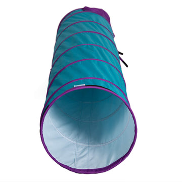 Pacific Play Tents 20507 Institutional Play Tunnel, 6' X 19'' Diameter - Teal/Purple